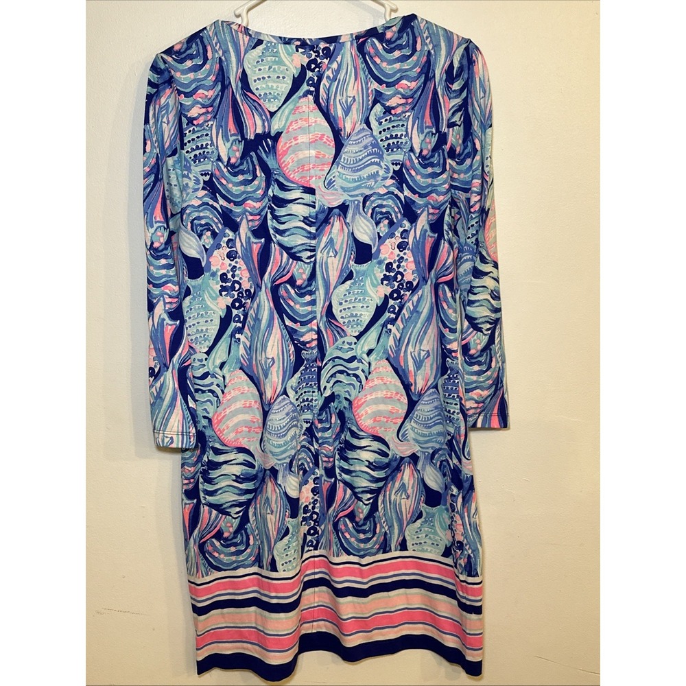 NWT Lilly Pulitzer Beacon Dress Scale Up Twilight Blue Sz Medium - Picture 3 of 6